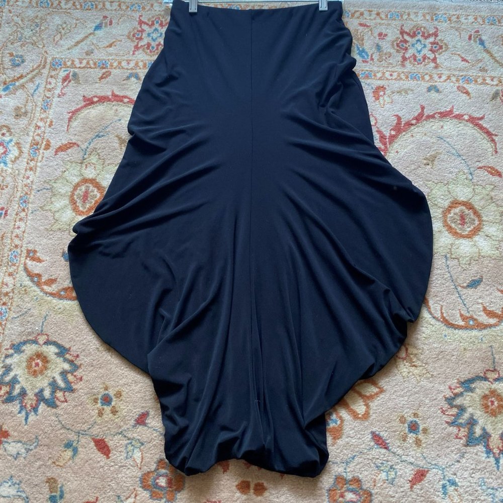 NEW Long black skirt, unique and dramatic, Size 8, - Picture 6 of 7